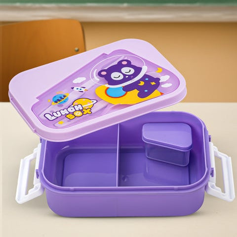 Space Bear Lunch Box-Purple
