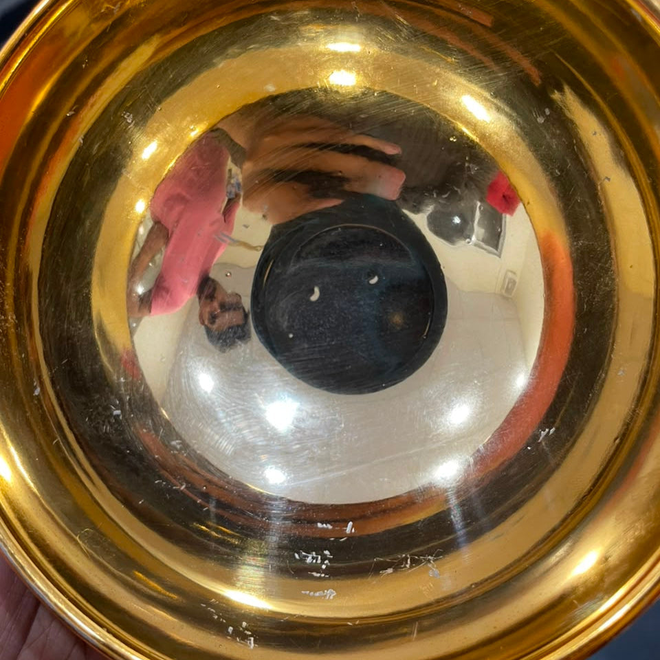 Golden Date Serving Bowl