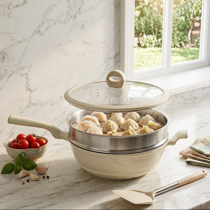 2 in 1 Steamer Wok-D3