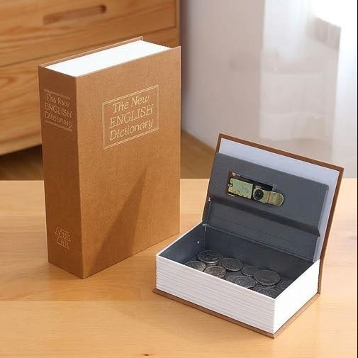 Book Safe Storage Box-Brown