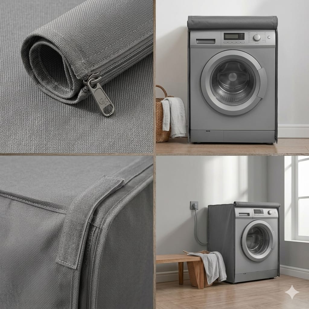 Front Load Washing Machine Cover (Dark Grey)