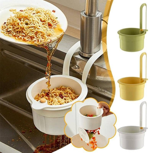 2IN1 Sink Drain Faucet Hanging Basket