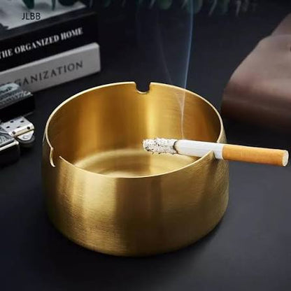 Round Golden Deep AshTray-M