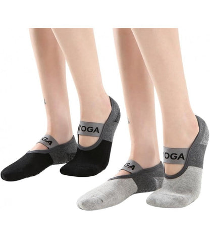 Anti-Slip Yoga Socks With Strip 1 Pair