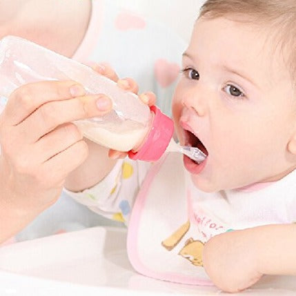 Silicone Baby Feeding Bottle and Spoon