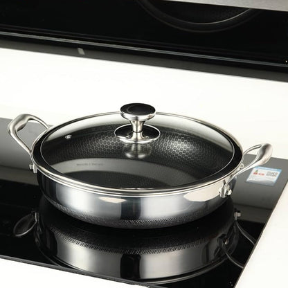 Double Handle Laser Coating Wok-32cm