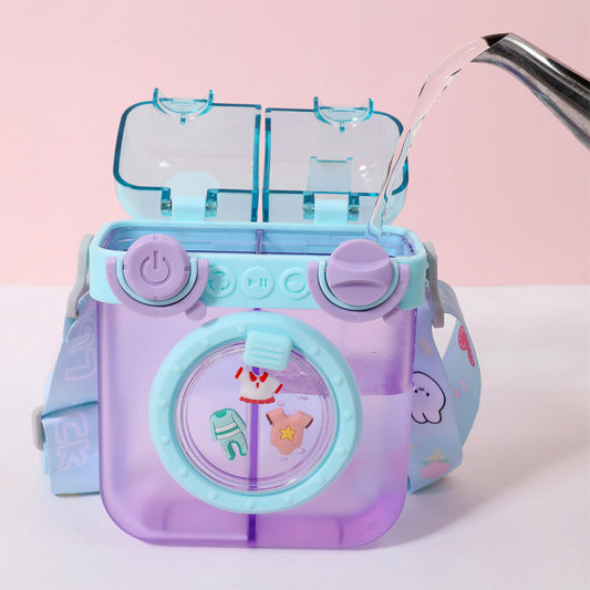 Machine Design Water Bottle-Purple